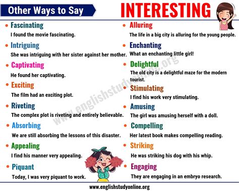 list of synonyms for interesting.